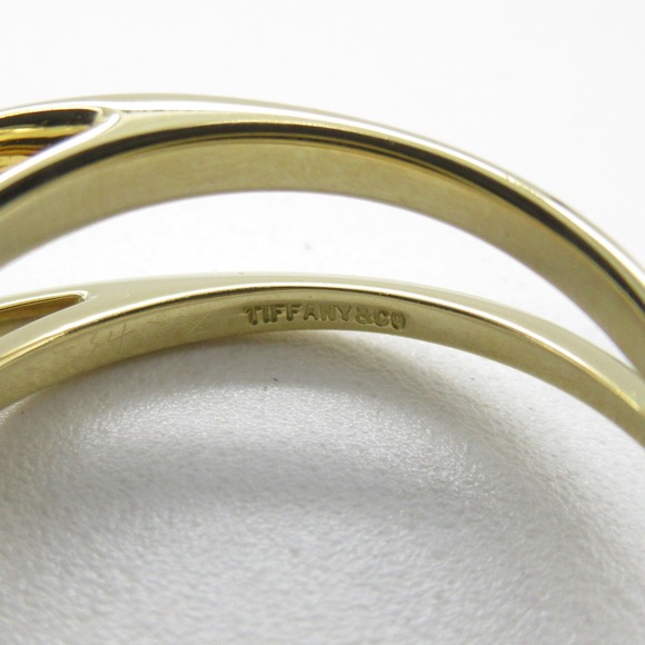 TIFFANY&CO 1 grain earring Ring Clear K18 [Yellow Gold] Clear - Picture 5 of 9